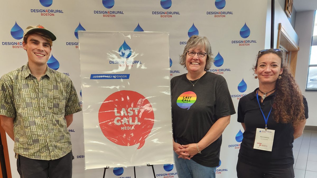 Last Call Media (@lastcallmedia) on Twitter photo 🎉 Cheers to <a href="/D4DBoston/">Design4Drupal</a> for 15 incredible years! 🥳
As After Party Sponsors, we loved reconnecting with old friends and making new ones in the #Drupal Community. Let's continue fostering open-source collaboration 🚀🤝 🎉 Cheers to <a href="/D4DBoston/">Design4Drupal</a> for 15 incredible years! 🥳
As After Party Sponsors, we loved reconnecting with old friends and making new ones in the #Drupal Community. Let's continue fostering open-source collaboration 🚀🤝