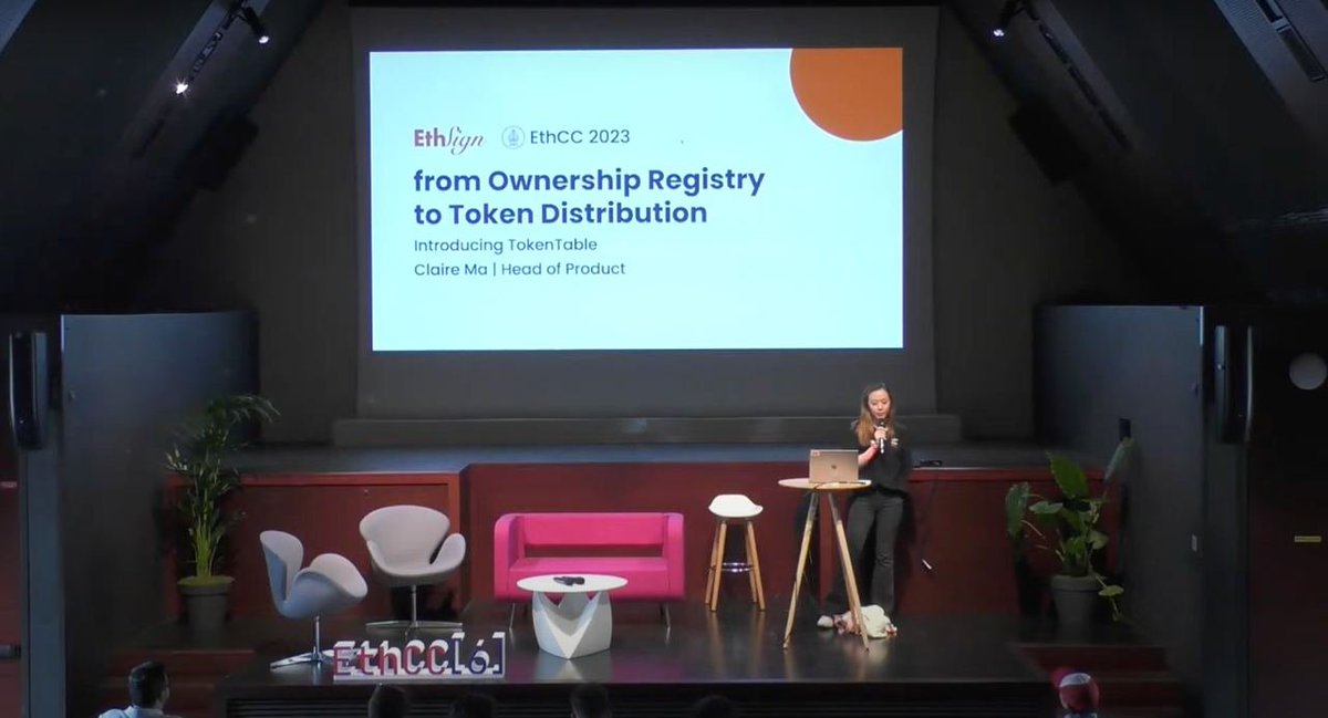 #EthCCParis #Recap: What's coming to @EthSign &amp; <a href="/TokenTable/">TokenTable</a> in Q3?

<a href="/ClaireMa12/">clairemxd.eth the "product" turtle</a> Head of Product at EthSign discussed the most common challenges Web3 founders face and how @EthSign and <a href="/TokenTable/">TokenTable</a> are evolving to overcome these challenges! 💪

🧵Here's what Claire had to say 👇