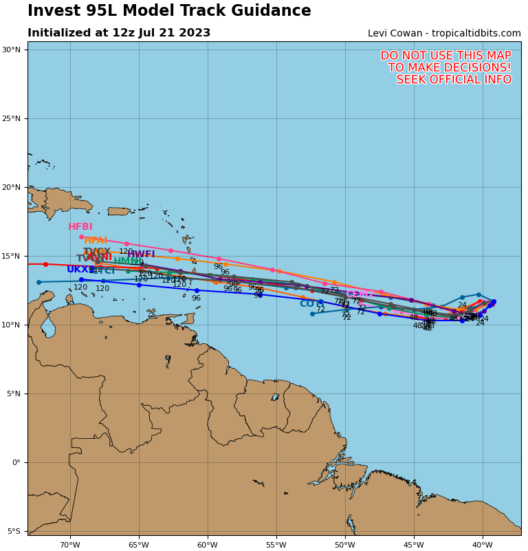 HuracanesQRoo's tweet photo. La baja presión en el Atlántico fue clasificado anoche como #INVEST95L , el @NHC_Atlantic  está monitoreando este sistema que pretende llegar para la siguiente semana en el caribe. Es importante vigilar de cerca. ¿Preguntas? @VivoEnCancun https://t.co/Tog1Pd0Ppo