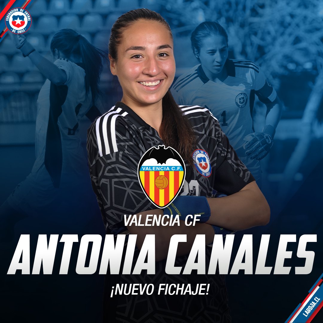 LaRoja's tweet photo. 🔝 🧤 ¡Un gran desafío para Antonia Canales!

✍️ La portera de #LaRojaFemenina 🇨🇱 firmó como nuevo refuerzo del @VCF_Femenino.

👏 ¡Felicitaciones y mucha suerte en esta nueva etapa en tu carrera! https://t.co/08zMhaiWMA