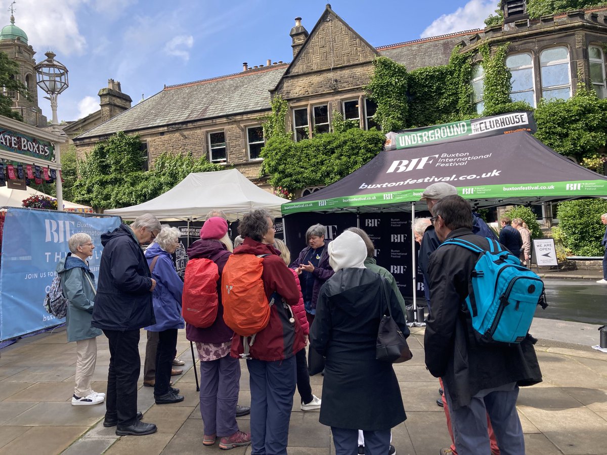 discoverbuxton's tweet photo. The last of our walks for ⁦@BuxtonFestival⁩ with ⁦@besscountess⁩Thankfully the weather dry. Please remember we offer guided walking tours throughout the year and specialise in bespoke tours for small groups. Get in touch https://t.co/pqvKKKNsYY