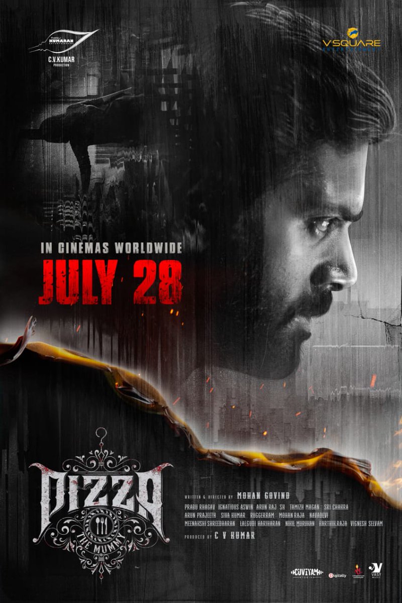 Sivaprasanth5's tweet photo. #Pizza3/#Pizza3TheMummy in theatres from July 28th.
Cast - #AshwinKakamanu #PavithrahMarimuthu #KaaliVenkat #RaveenaDaha
Music - #ArunRaj (Thadam, Kadamaiyai Sei)
Direction - #MohanGovind Debut https://t.co/tWgcIxCdkr