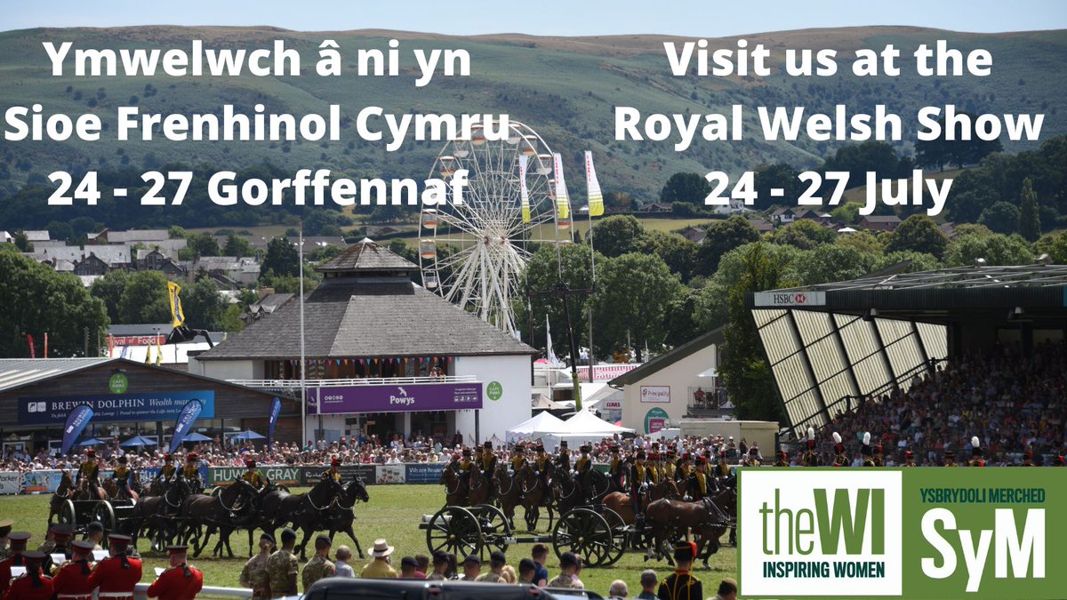We are looking forward very much to the #RoyalWelshShow next week. Come and see us on our stand in the South Glamorgan Hall.

Find out about our stand and other activities here: thewi.org.uk/wi-in-wales/ne…

<a href="/royalwelshshow/">Royal Welsh Agricultural Society</a>