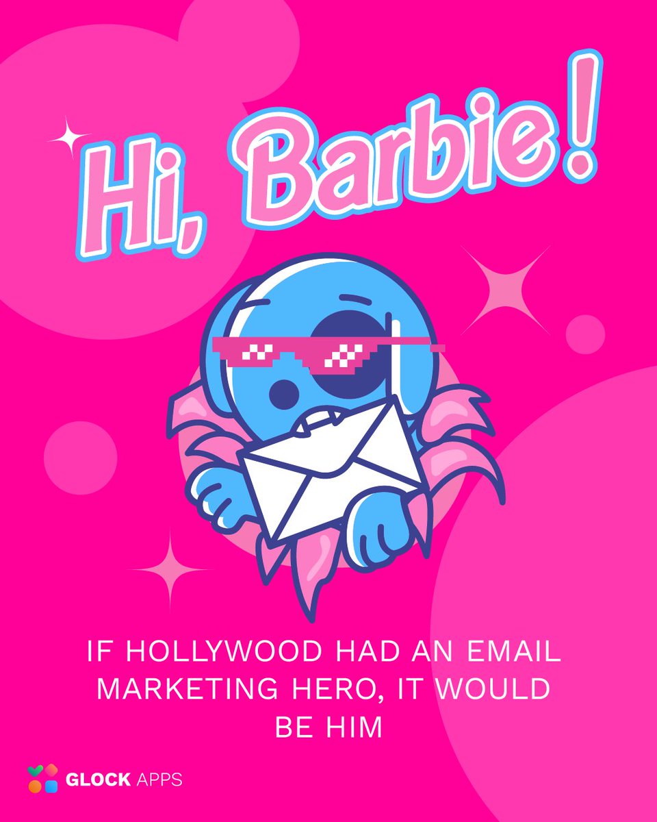 glockapps's tweet photo. Come on, Barbie, let's check your sender reputation! 💌
We couldn’t resist jumping on the #Barbie trend 👀

#emailmarketing #GlockApps https://t.co/ur0EWpNFFR