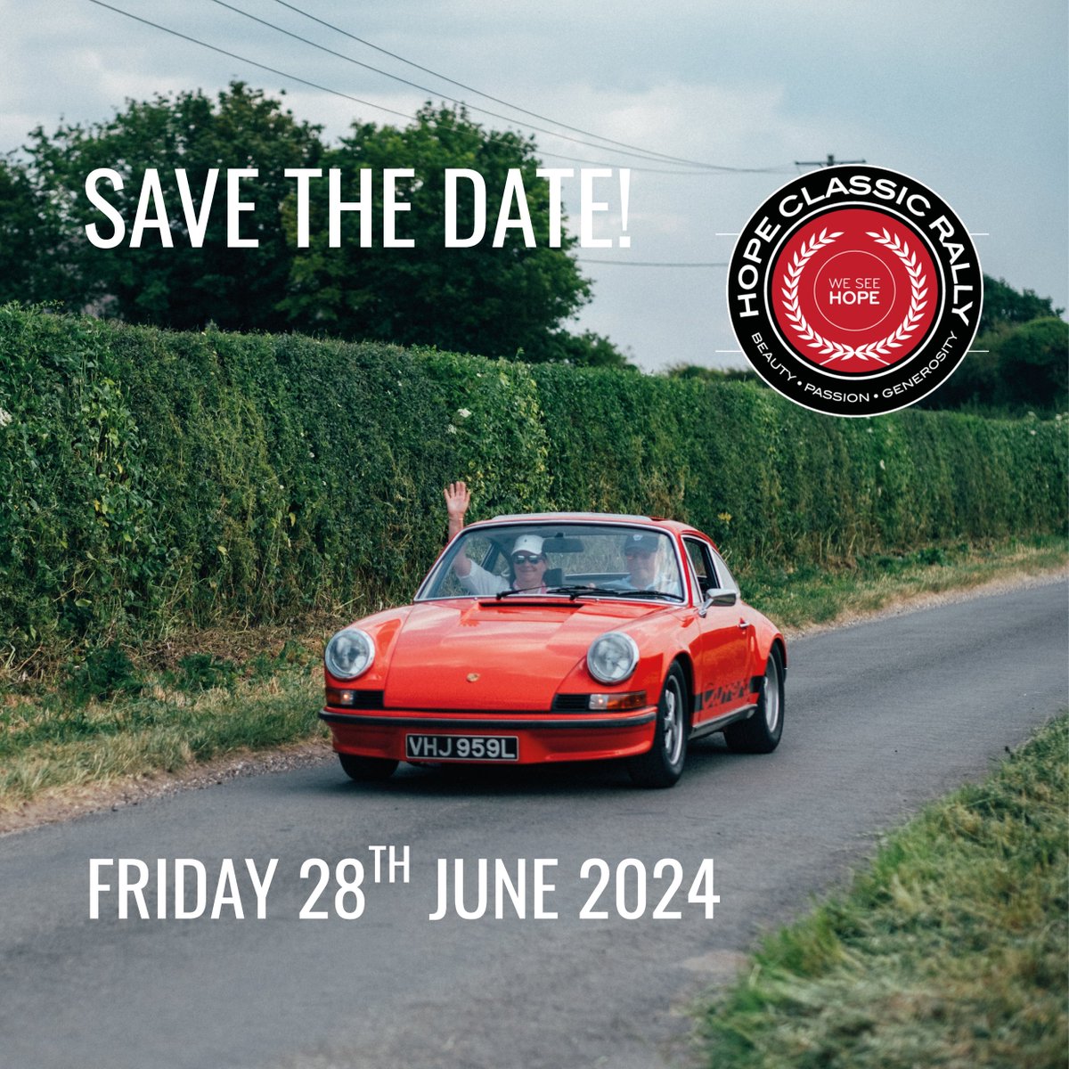 HopeClassicUK's tweet photo. 📢 SAVE THE DATE - 28TH JUNE 2024 📢

#HopeClassicRally2024 #ClassicCars #VintageCars #SurreyCountryside #CarEnthusiasts #SaveTheDate https://t.co/lhsDciUoK6
