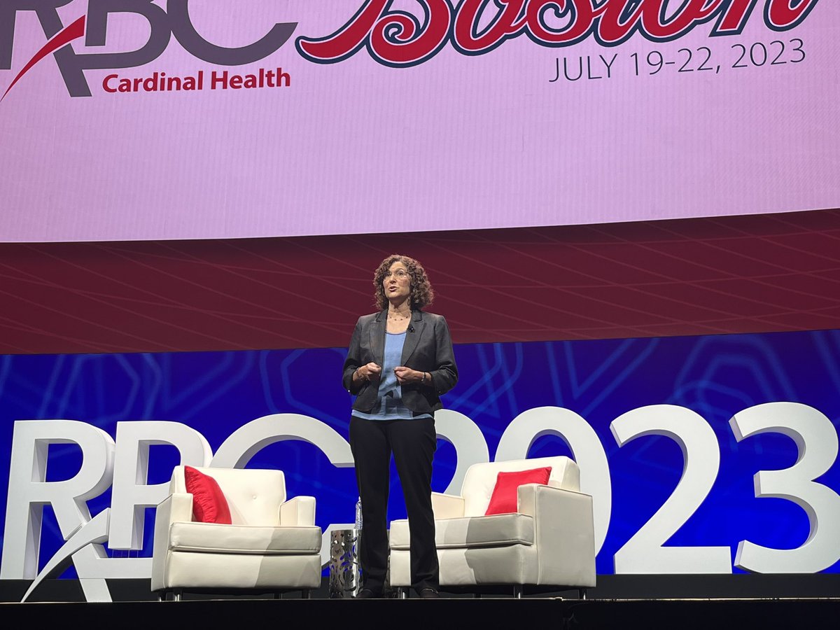 cardinalhealth's tweet photo. #RBCBoston2023 - "Independent #pharmacies are essential healthcare destinations which is why they're essential to Cardinal Health. We are committed to being your trusted partner, to help you navigate evolving customer expectations." - Debbie Weitzman, CEO, Pharmaceutial Segment https://t.co/kiHkpCy2pM