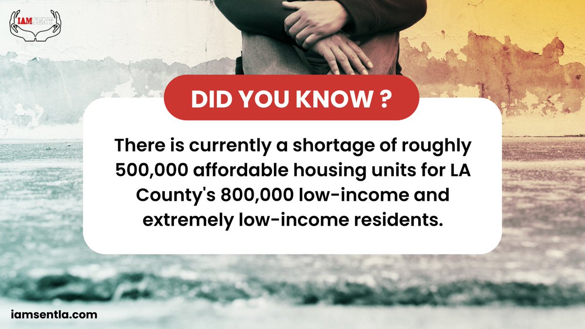 iamsentla's tweet photo. Housing Crisis Alert! 🚨 
Did you know that LA County is facing a staggering shortage of around 500,000 affordable housing units? That means 800,000 low-income and extremely low-income residents are struggling to find a safe place to call home.

#HousingCrisis #HomelessAndPoor https://t.co/vKLFBeZftM