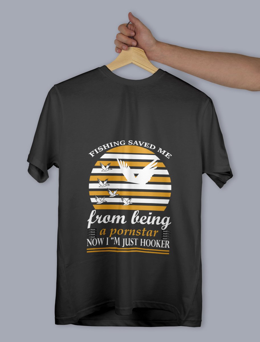 Fishing saved Me From Being A Pornstar Now I'm Just Hooker (Fishing T-Shirt Design)#fishingtshirt #fishing #fishinglife #fishingtshirts #fishingaddict #fishingislife #fishingshirt #tshirt #fishingdaily #fish #fishingtrip #flyfishing #fishingshirts #bassfishing #fishingboat #