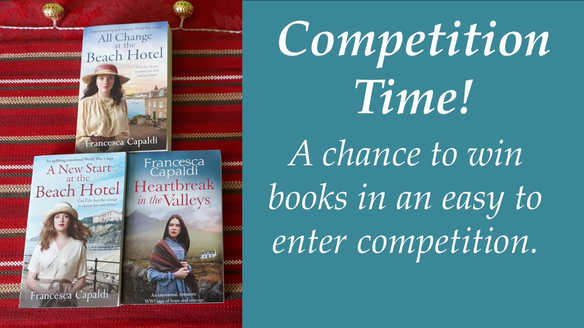 Competition Time! To enter my publication day competition, visit my competition blog post HERE: bit.ly/3Oi4elX Closing date 28 July. Good luck! #Competition #HistoricalFiction #HistoricalRomance #ReaderCommunity #RomanceBooks #WW1 #RomanceYourSummer #ReadingCommunity