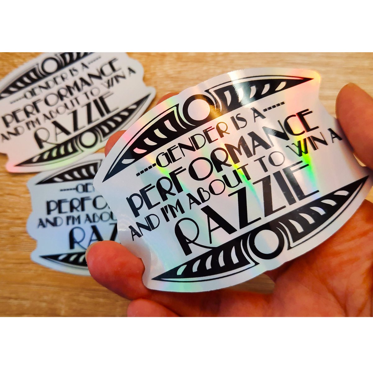 IllustratorAj's tweet photo. Closeup of my new holographic sticker! https://t.co/QGoCmiLo87
