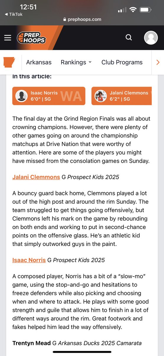 Write up from <a href="/PrepHoops/">Prep Hoops 🏀</a> Grind Region Finals
