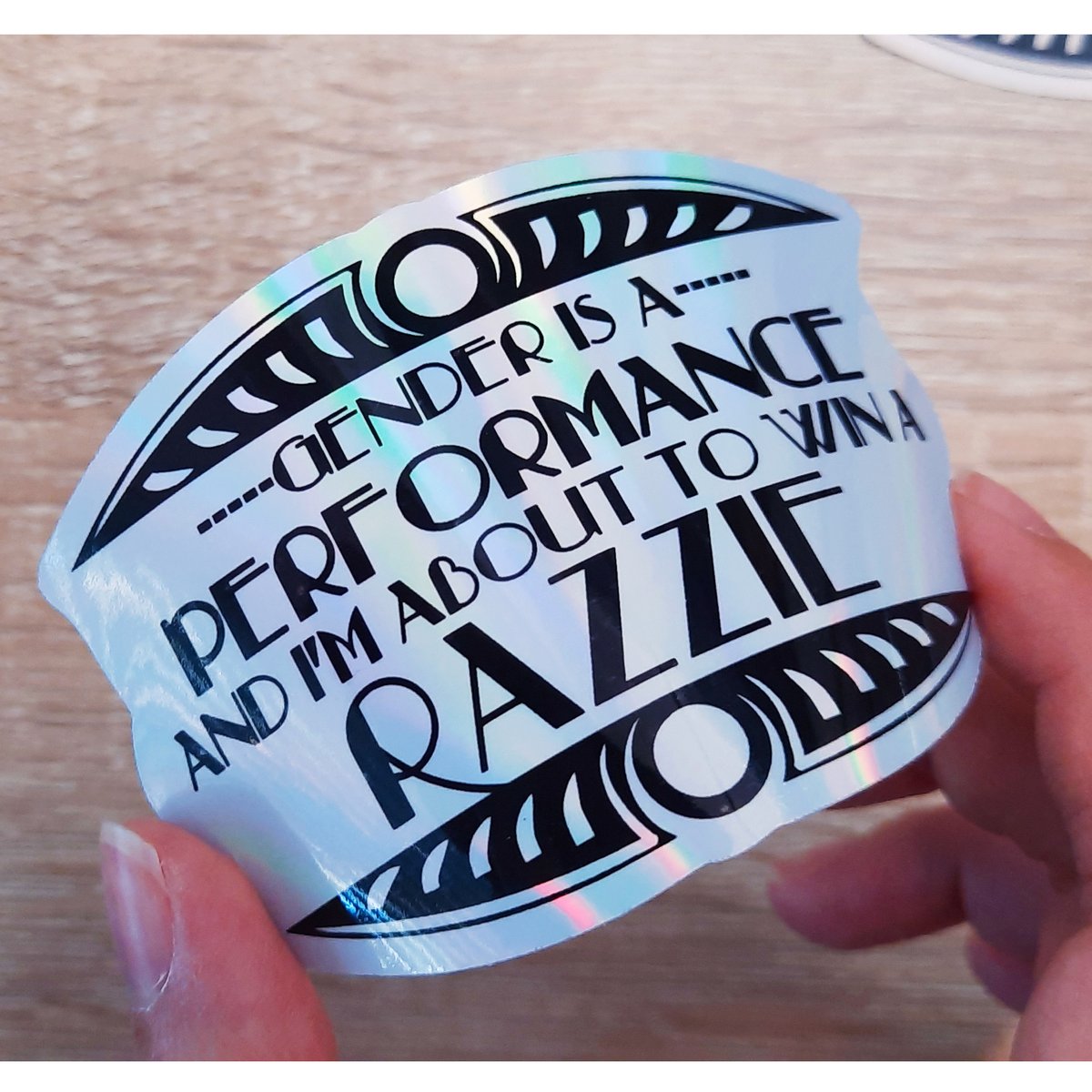 IllustratorAj's tweet photo. Closeup of my new holographic sticker! https://t.co/QGoCmiLo87