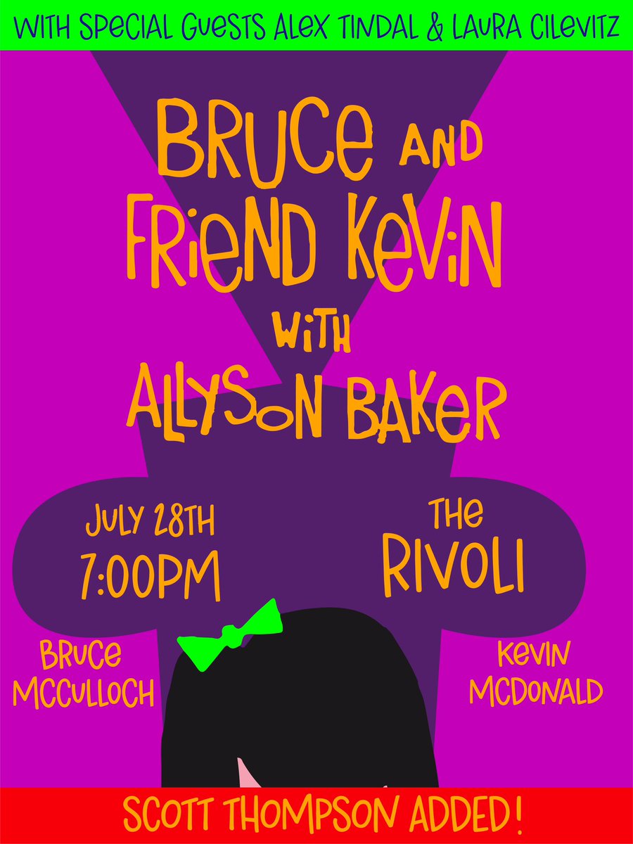 A little birdy told me Scott Thompson will be joining my friends and I on Friday, July 28th

eventbrite.com/e/bruce-friend…