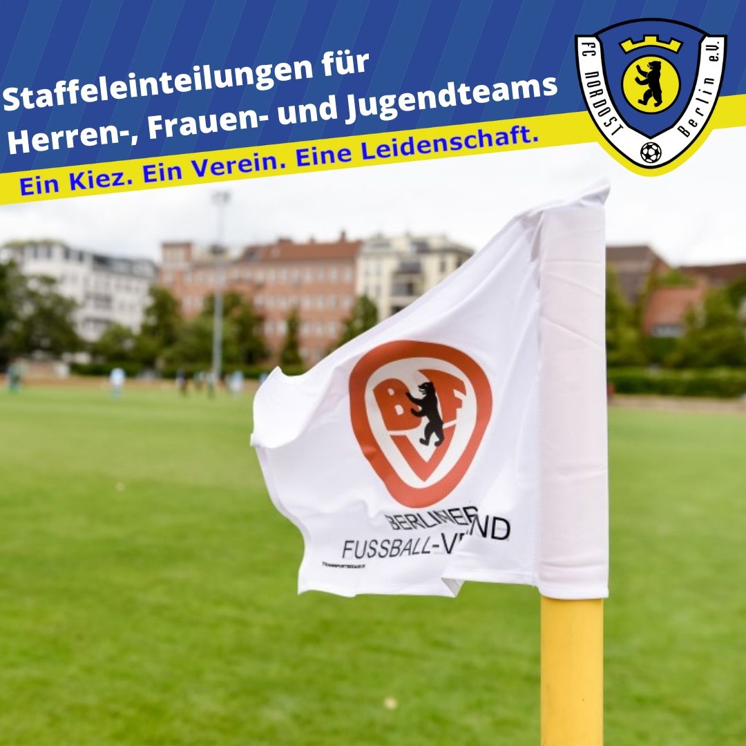 Der @BerlinerFV hat in den vergangenen Tagen die Staffeleinteilungen für die Saison 2023/24 bekanntgegeben. Unsere Herren-, Frauen- und Jugendteams dürfen sich dabei mit folgenden Teams messen ➡️ bit.ly/3KvH7lR