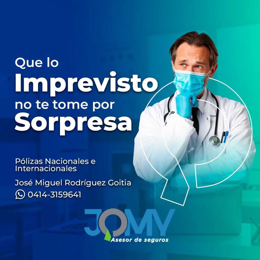 Todos somos propensos a sufrir accidentes, a enfermarnos y a incapacitarnos que además de nuestra salud, afectan nuestra productividad y por ende nuestras finanzas.
No sigas posponiendo esta decisión asegura tú Salud HAZLO!!!

José Miguel Rodriguez Goitia 
Asesor de Seguros