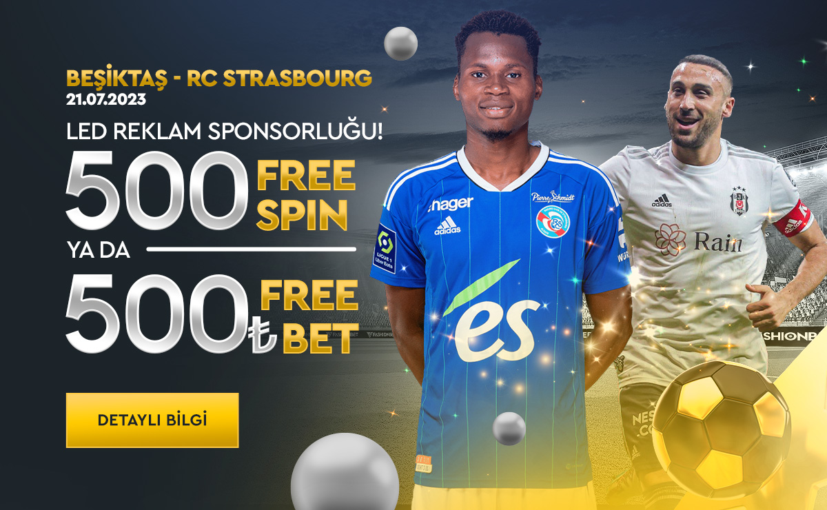 🚀Fashionbet'ten Beşiktaş - Strasbourg Led Reklam Sponsorluğuna Özel Yeni Üye Olan Herkese 500₺ Freebet veya 500 Freespin! 💰Hesabımızı takip et, gönderiyi retweetle ve kullanıcı adını yoruma bırak. 📲Hemen üye ol: fashionbet381.com