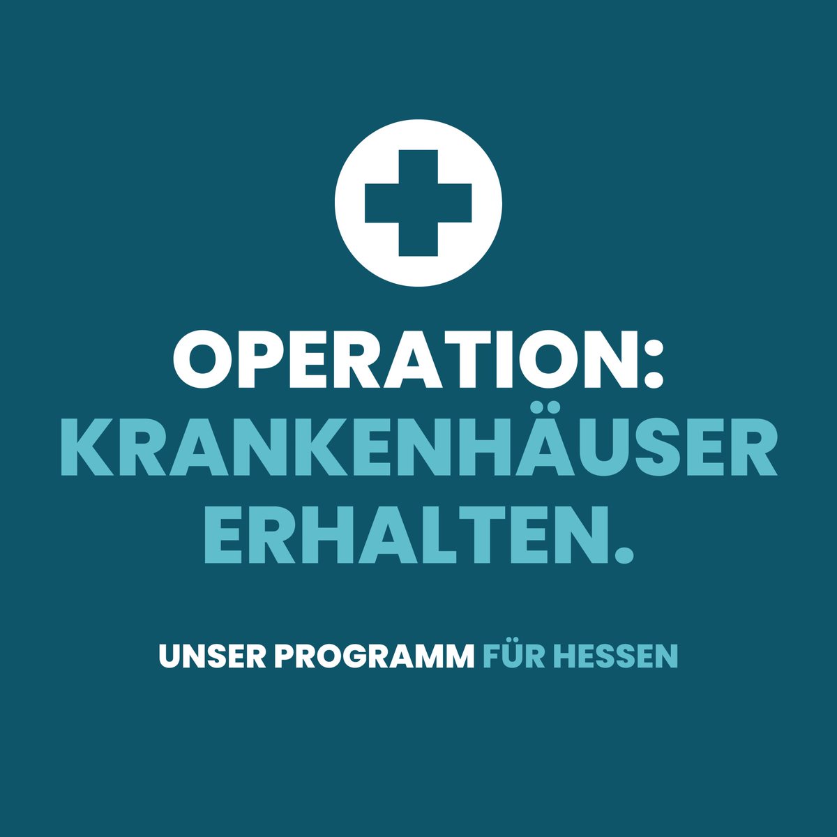 "Lauterbachs Krankenhausreform gefährdet die Hälfte der Kliniken in Hessen. Klare Absage! Wir kämpfen für unser etabliertes Gesundheitssystem. #Krankenhausreform #Gesundheitswesen"