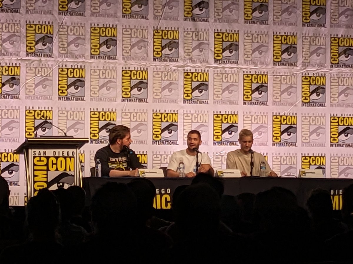 croll's tweet photo. Hey, @davidfarrier, saw your friends Danny and Michael from @ronaldracka at their #TalkToMe panel yesterday at #SDCC2023! https://t.co/oryat1akH9