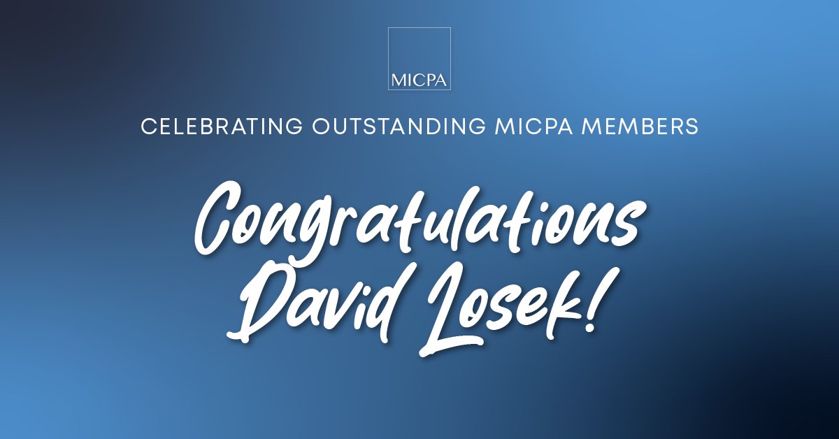 MichiganCPAs's tweet photo. MICPA member David Losek, has recently been appointed as the President and CFO of @choosecampbell , a leading integrated marketing services firm based in Dearborn. 

Congratulations David! 🎉 https://t.co/i03c2mcct4