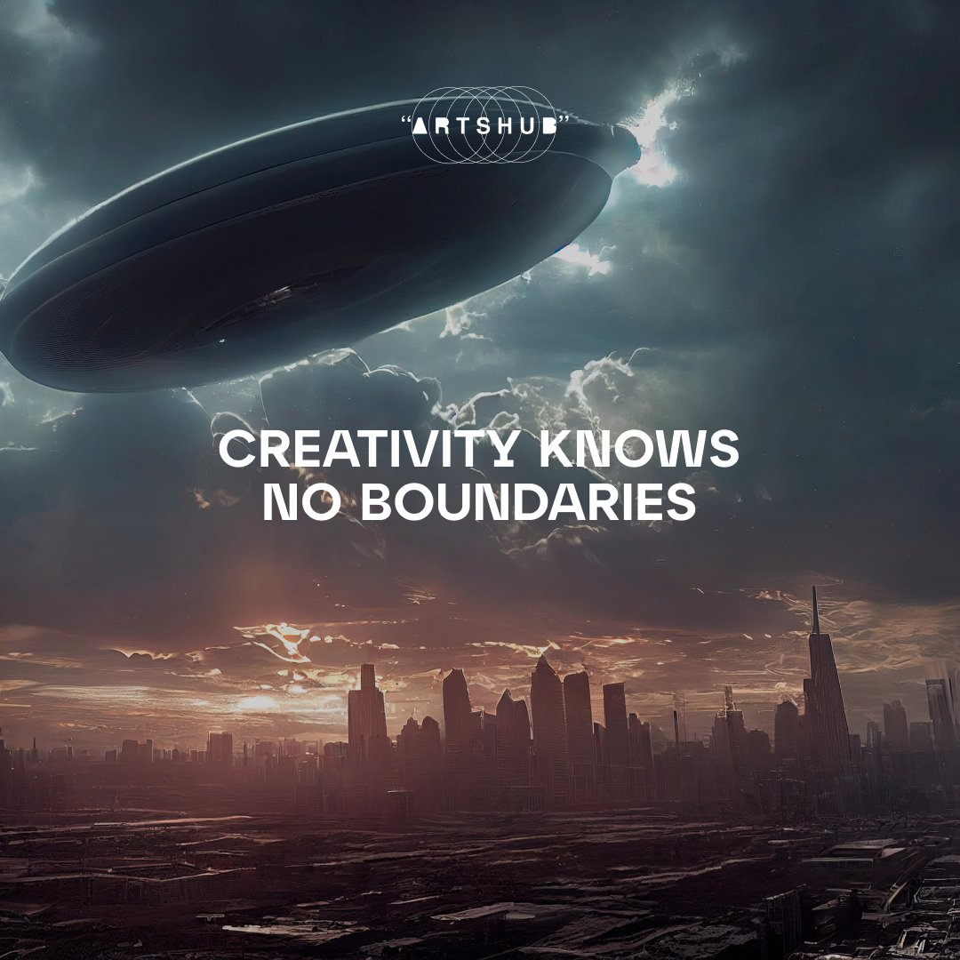 Artshub_ai's tweet photo. Embrace a limitless artistic future! 

With our new product, creativity knows no boundaries. #AI combined with blockchain will turn your idea into a real #NFT. Pretty soon you will be able to try out your creativity together with #ArtsHub soon! https://t.co/IdPry6F7YO
