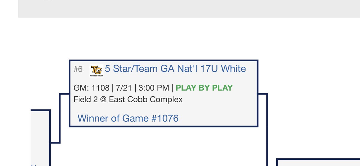 Congrats to our 17U team on coming out of pool play as #6 overall seed out of 418 teams in the ⁦<a href="/PerfectGameUSA/">Perfect Game USA</a>⁩ 17U WWBA! Can’t tell you how proud I am of Coach Smith and this group of players/families. Keep doing work young men!! ⁦<a href="/5starnational/">5 Star National</a>⁩ ⁦<a href="/5starvelo/">Five Star VELO</a>⁩
