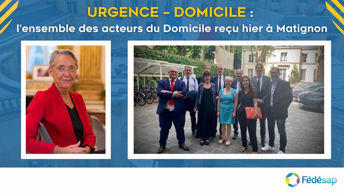 fedesapcom's tweet image. URGENCE – DOMICILE : L&apos;ensemble des acteurs du #Domicile reçu hier à Matignon, dans un contexte d&apos;extrême urgence &quot;RH et financière&quot; pour l&apos;ensemble du secteur. 🚨

#Domicile #autonomie #SAAD #Matignon #Fédésap
