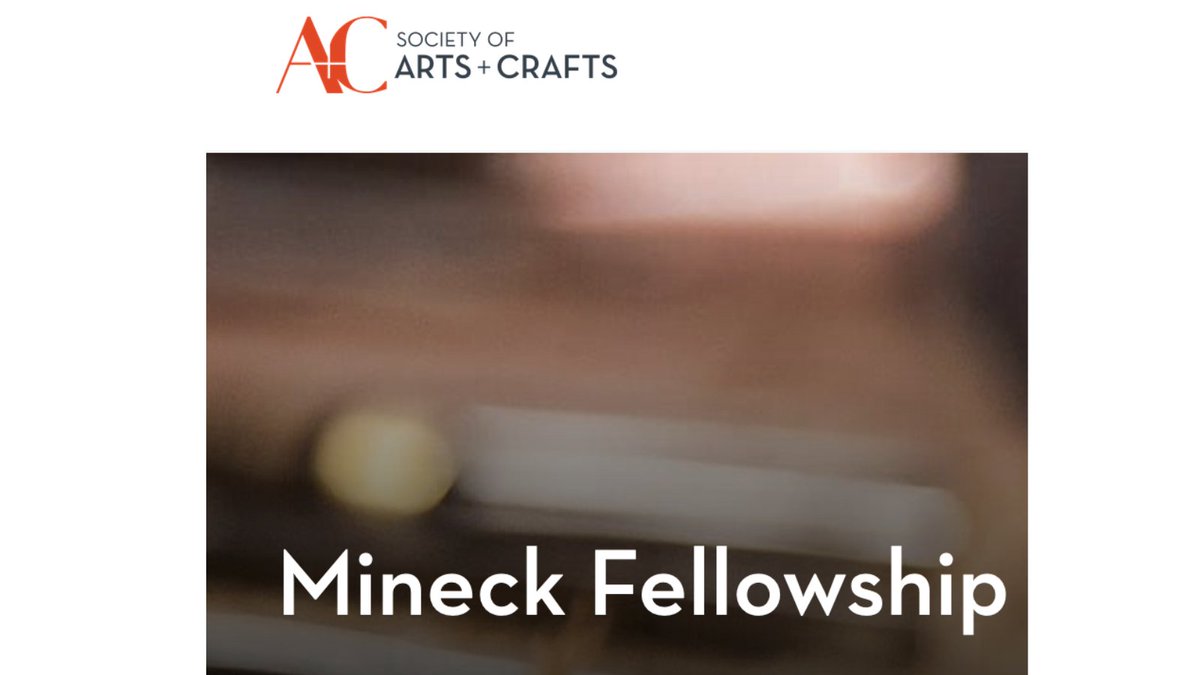 CERFplus's tweet photo. The Society of Arts + Crafts presents the John D. Mineck Furniture Fellowship is a cash award of $25,000 awarded annually to a furniture artist or a furniture artist collaboration. Applications are due August 1, annually for the current award year. 

https://t.co/2XDA0bs7nr https://t.co/AIvIeSRkD7