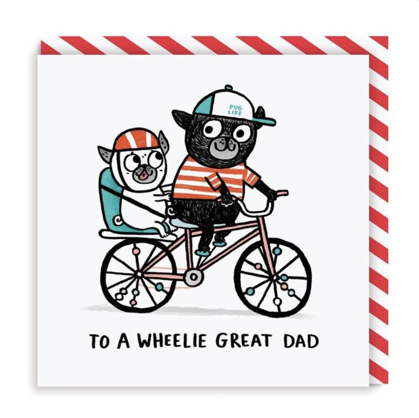 Pug dad cards at https://t.co/qg1Ya8cjfZ by Gemma correll great for birthdays & Father’s Day or just to say thank you for being a great dad! Posted worldwide 
#pugs #dogsoftwitter https://t.co/0vWjVyL6HF