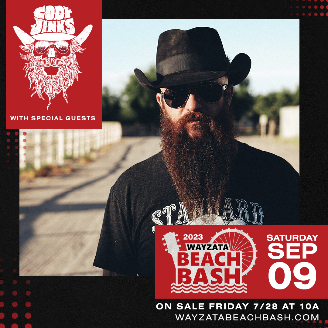 BEACH__BASH's tweet photo. It's happening! Wayzata Beach Bash returns with @CodyJinksMusic and special guests Saturday September 9th

Tickets on sale July 28th at https://t.co/nP8bgRt8D9 https://t.co/vWh2CaWPQG
