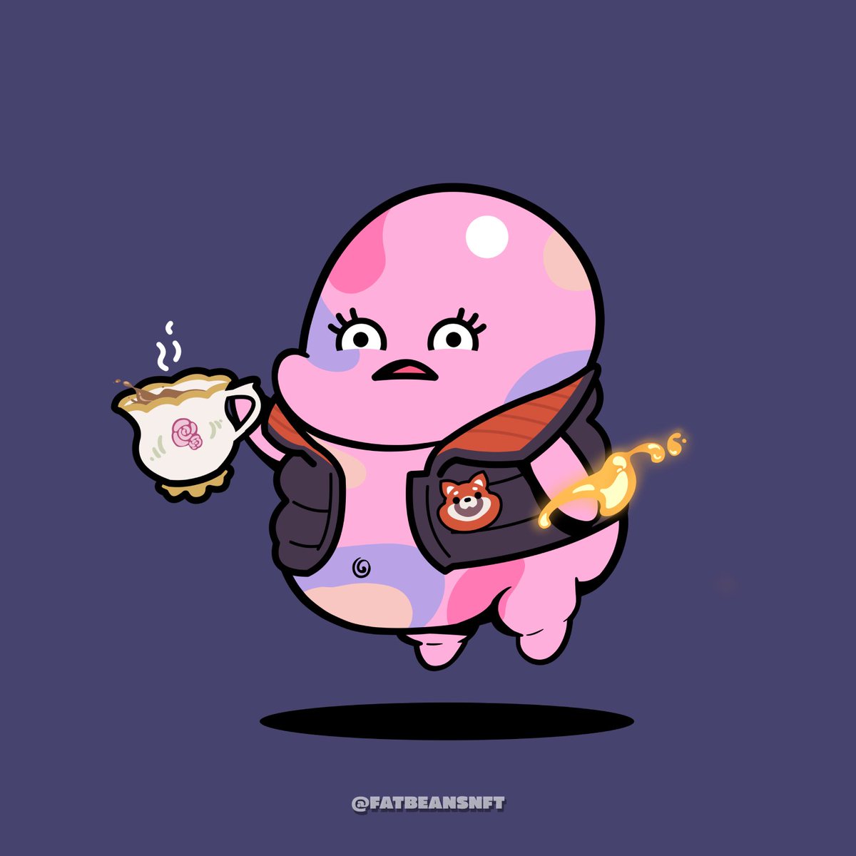 FatBeansNFT's tweet photo. My face when @AshleyDCan literally SPILLS the tea.. 😳🍵

One of the most genuine creators in the space, so ya know we had to do it!

Who's #Beanz is NEXT?  Let us know below to be considered! 🫃 

#FatBeans https://t.co/UFjXpXPMct