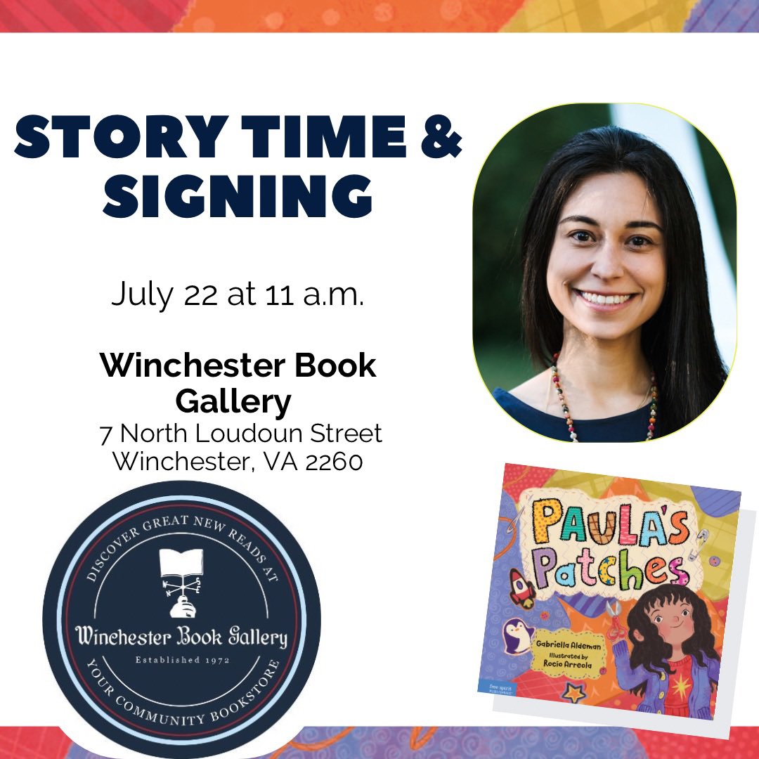 🥳Join me for story time, crafts, stickers, and more! The party is at @WincBkGallery in Winchester, VA. 

#bookevents #authorsignings #winchesterva