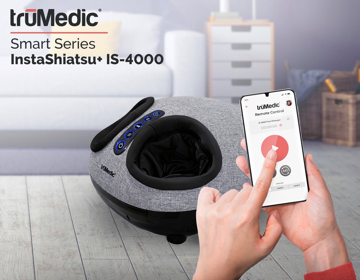 🦶💻 Step into the future of at-home healthcare with our Smart Series Foot Massager! 🏠🌟 Syncs to our app for a soothing massage experience. 🌈💆‍♂️ Revolutionize relaxation and wellness! Check it out: trumedic.com/products/insta… #HealthTech #SmartFootMassager #trumedic