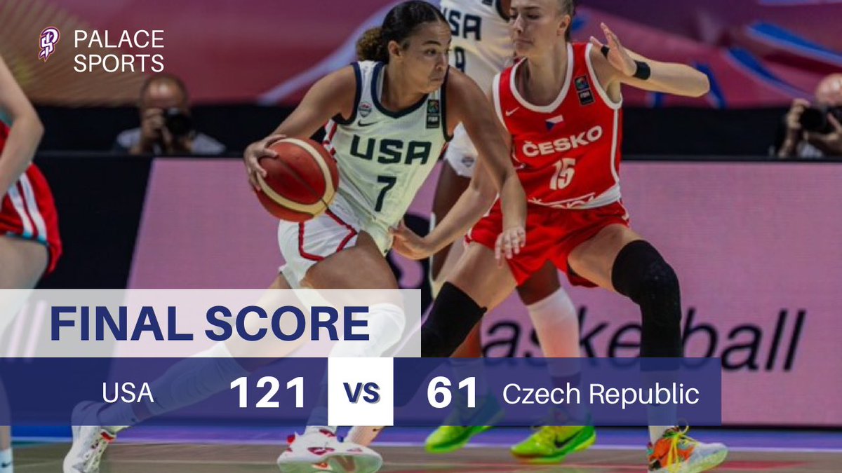 Team USA has moved on to the #FIBAU19 Semifinals 🇺🇸

Joyce Edwards 23 PTS 9 REB 10-11 FG
Hannah Hidalgo 16 PTS 13 AST 4 STL
Madison Booker 14 PTS 6 REB
Kiki Rice 13 PTS 6 REB
Chloe Kitts 12 PTS

@JoyceEdwards24 @HannahHidalgo @MaddiewitdaB_ @kiki_rice0 @chloe1kitts #USABWU19