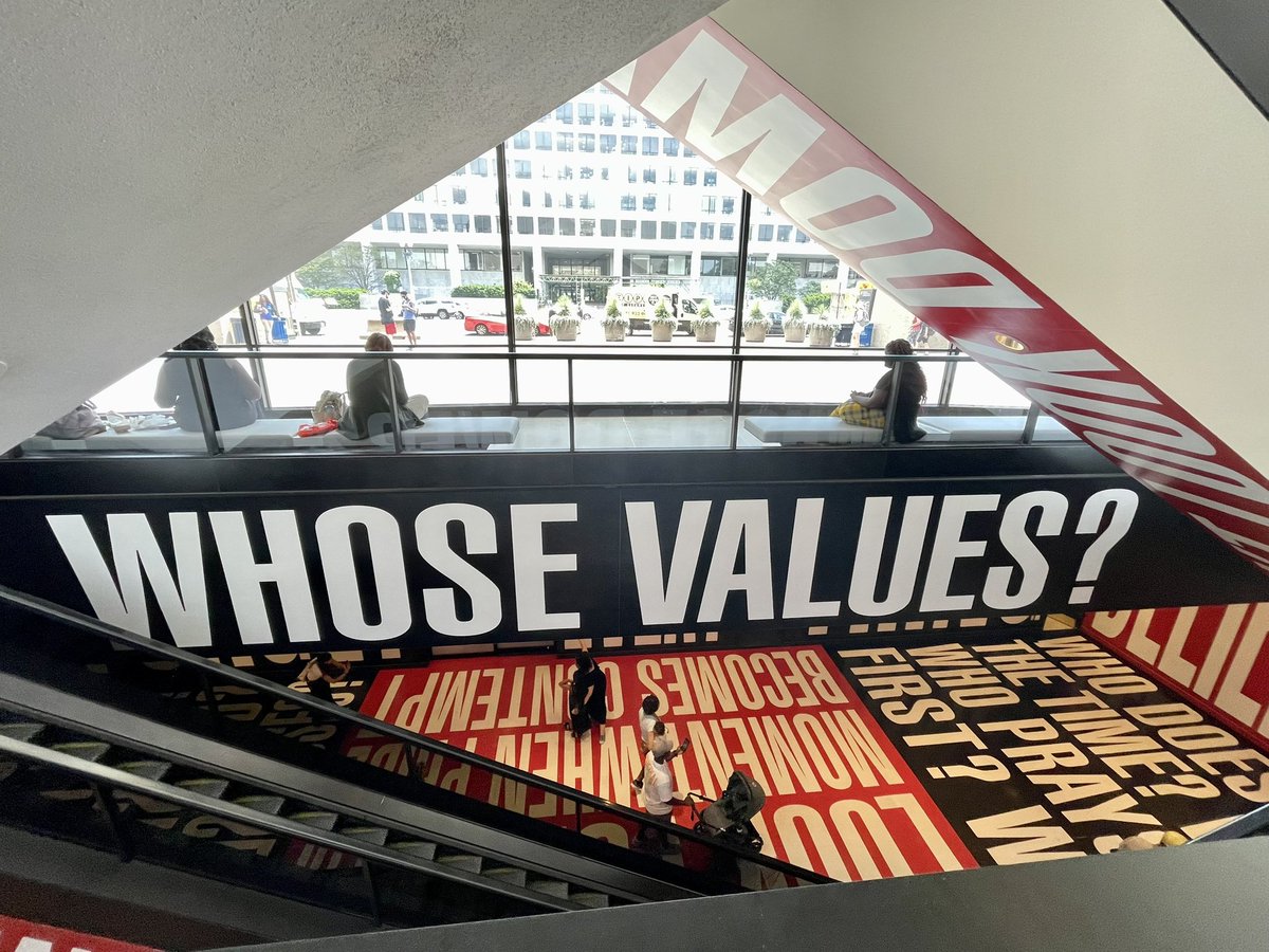 KatColeReads's tweet photo. Also (while in DC for #IREL23) had the opportunity to walk around and explore the @hirshhorn - modern art museum worth the visit. Reflecting on this display and thinking how nicely it pairs with the work of this past week… (1/2) https://t.co/ZdsWjLYRVQ