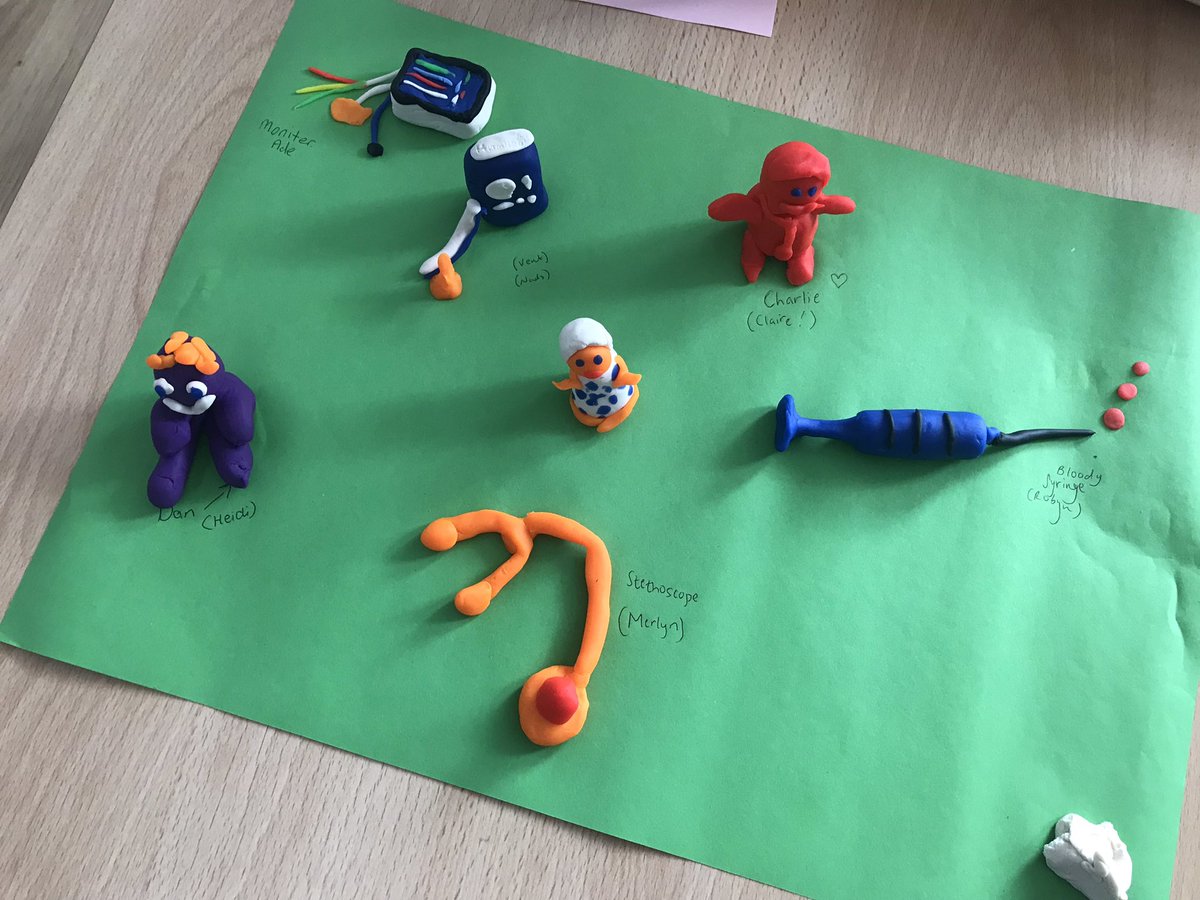 Who knew playdoh was so much fun. Who made the best ITU object? 
#ICURehabDay23