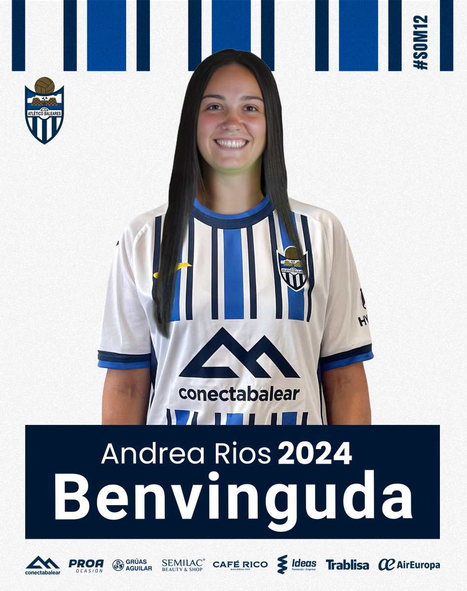 WosoMagazine's tweet photo. 🚨ALTA🚨
#SegundaFederacionFutFem
El @atleticbalears 🔵⚪ ha anunciado el fichaje de Andrea Rios (@Andreitarios02_)
La centrocampista 🧠 segundo refuerzo para el equipo balear procedente del @CDFEMARGUIN 🟢🟢
Mucha suerte en esta nueva etapa🍀
#wosomagazine🧩 #ATACAM https://t.co/lq0U8YqF28