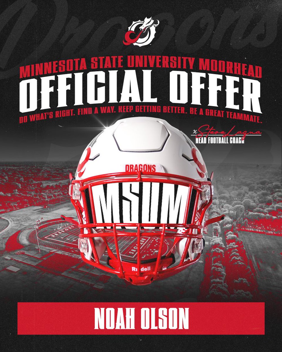 After a great call with <a href="/needhamchris_/">Chris Needham</a> I am excited to say I have received an offer to play football at MSUM.