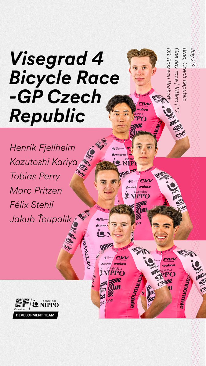 Sunday sees us try our hand on a challenging course #GPCzech - there is something for everyone and everything to win! Let's go boys! #efeducationfirst #nippo #ridecannondale #northwave #ogkkabuto #irctire #protouchstaff