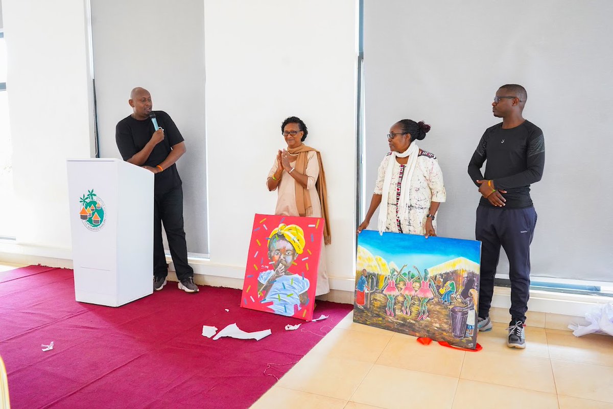 asyv's tweet photo. Last week, we celebrated the retirement of two beloved ASYV Staff Mamas, Mama Mukamfizi Marie Goretti and Mama Marie Goretti Amurere. In thanks for the Mamas' love and guidance, our kids presented them with original student paintings. We will miss them both. #FamilyFriday https://t.co/7nRIL3xo9V