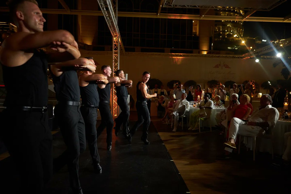 lordofthedance's tweet photo. The boss @MichaelFlatley certainly knows how to throw a party! What an incredible evening! 🌠 
#LordoftheDance 
#MichaelFlatley
#BirthdayParty
#Monaco https://t.co/9bs6QriaPf