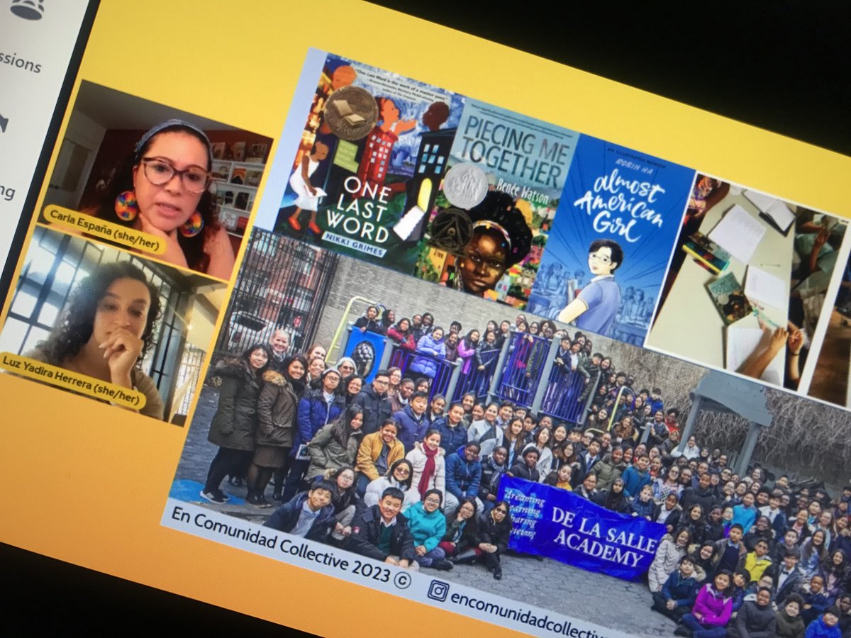 yamilb12's tweet image. #EduColor23 
Learning and unlearning with Dr. Carla España @ProfesoraEspana and Dr. Luz Yadira Herrera @Dra_LuzYadira 
#EduColor