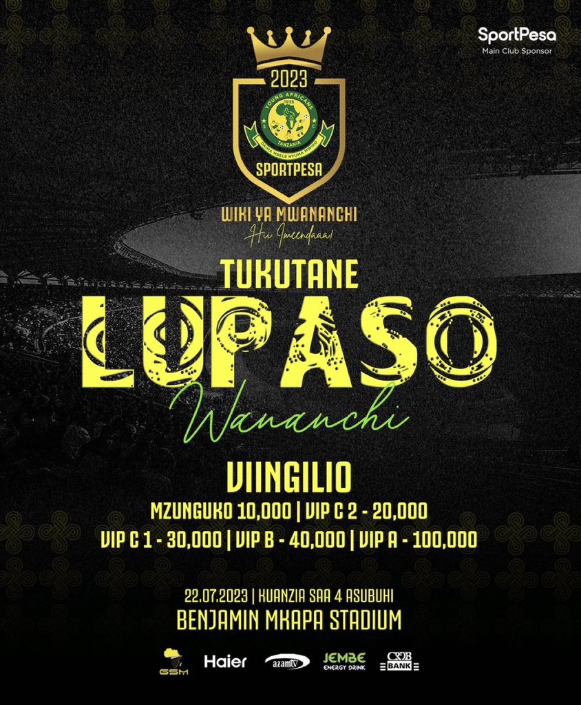 swebe90's tweet image. #TukutaneKwaLupaso

#WikiYaWananchi

#Yanga