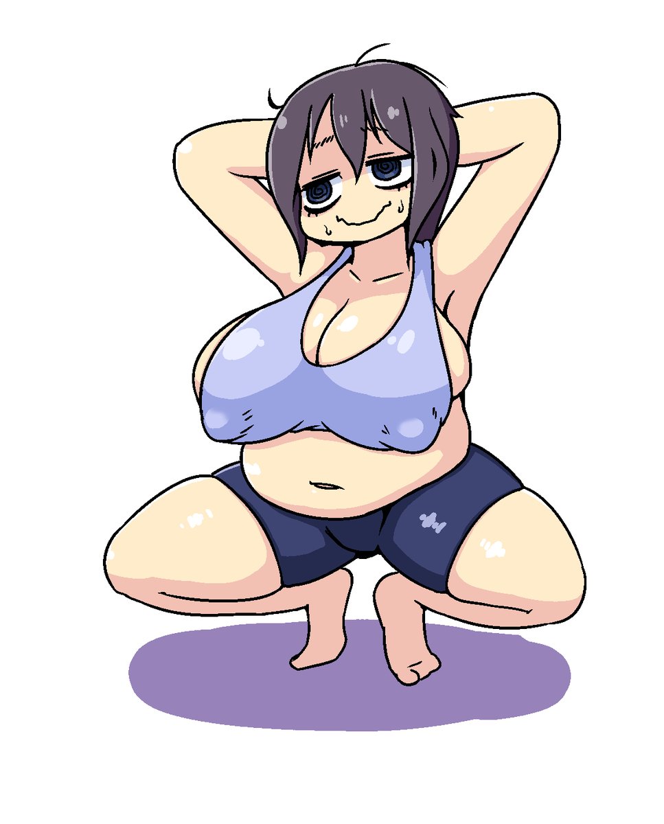 ヤンデレ「昔描いた押しかけヤンデレ服ズボラわがままボディちゃん」|閃光のイラスト