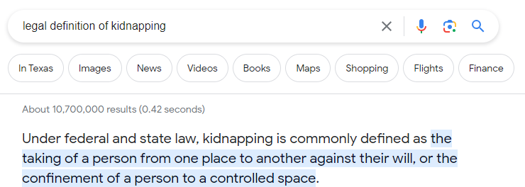 cjohnson999's tweet photo. @CensoredMen Charge them with kidnapping. https://t.co/edcWWmAxcJ