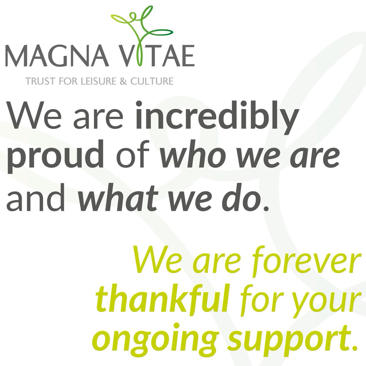 MagnaVitae's tweet photo. We pride ourselves on helping people to 'live a great life'. 🫶
We contribute to local communities by delivering services that reduce health inequalities & combat social exclusion.💘
We aim to improve health, social lives & wellbeing. 🤝
#magnavitae #MVTLC #magnamoments #eldc https://t.co/271vOsVjOI