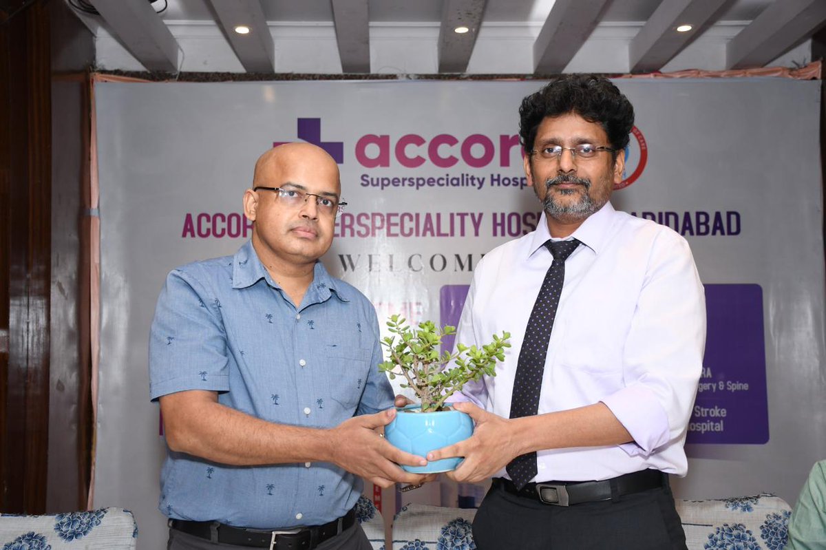 dr_rohit_gupta's tweet image. A Glimpse of Wonderful Interaction with Eminent Physiotherapists of Faridabad:
A Discussion on Stroke Management Update

#discussion #StrokeManagement #physiotherapists #neurologist #neurology #Accord #accordsuperspecialityhospital #drrohitgupta