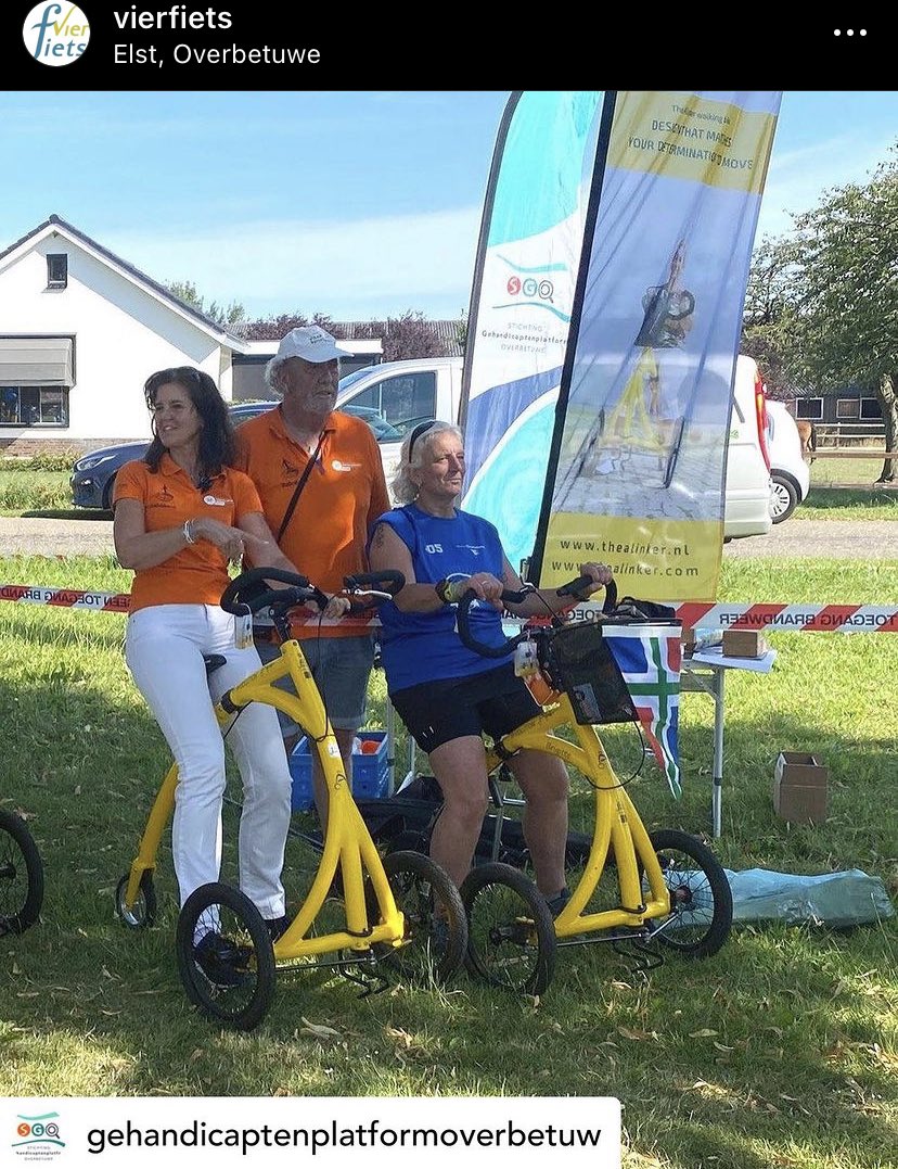 TheAlinker's tweet image. Brigitte completes #vierdaagse on her #Alinker 160km #walkoftheworld @ViaGladiola what an incredible victory! After braintumor, only with an Alinker she can do this! #keepmoving #activateyourbrain @OmroepGeld55286 @DeGelderlander @nosnieuws