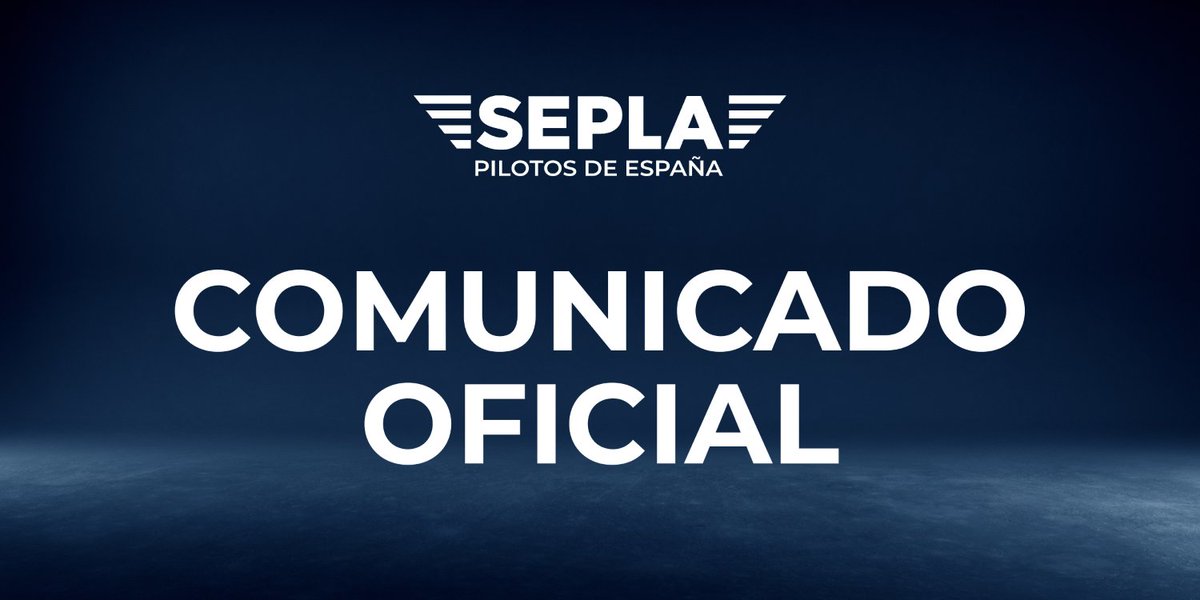sepla_pilotos's tweet photo. #ComunicadoSepla en relación con la ocupación con fines “reivindicativos” de la pista 32R del Aeropuerto Adolfo Suárez Madrid-Barajas #SeguridadAérea
🔗https://t.co/Qw901OLLhO https://t.co/CSe5Ya6YxQ