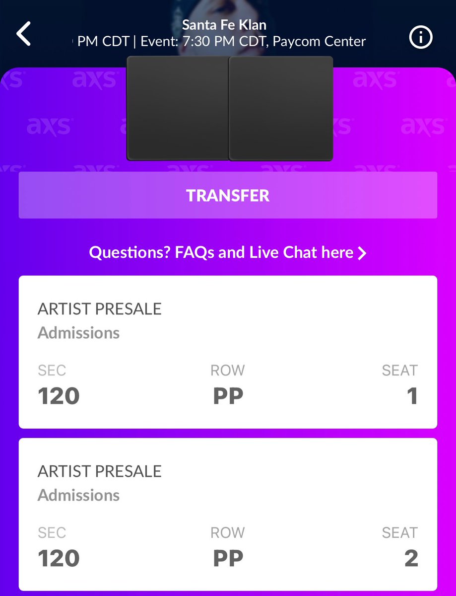 Casyenyen's tweet photo. Selling ticket to Santa Fe Klan for August 18th in Oklahoma City $100 ea.

Se venden boletos para Santa Fe Klan el 18 de Agosto en Oklahoma City $100 cada uno 

#SantaFeKlan #YTodoYNadaTour #Sfs # https://t.co/NT3qtLQypd