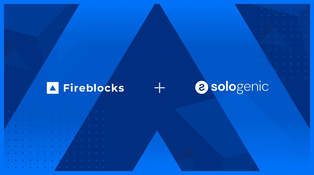 Introducing <a href="/realSologenic/">Sologenic</a>, a member of the #FireblocksNetwork.

📣 Fireblocks Network Fridays: Based in Dubai, Sologenic is a sophisticated ecosystem built on top of the XRP Ledger. Its mission is to bridge the gap between #tradfi markets and #digitalassets by facilitating